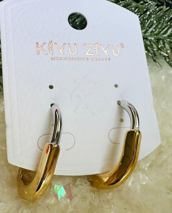 Dual tone hoops ELIGIBLE FOR SAME DAY DELIVERY in MUMBAI