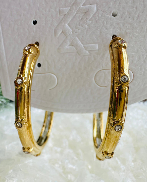 Studded hoops ELIGIBLE FOR SAME DAY DELIVERY in MUMBAI
