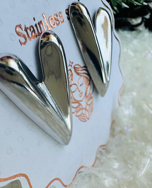 Heart earrings B ELIGIBLE FOR SAME DAY DELIVERY IN MUMBAI