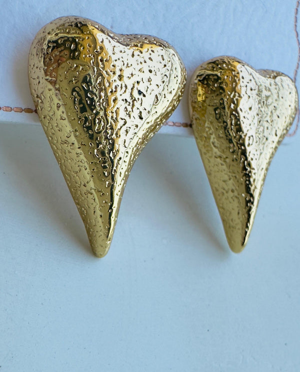 Matte Heart earrings