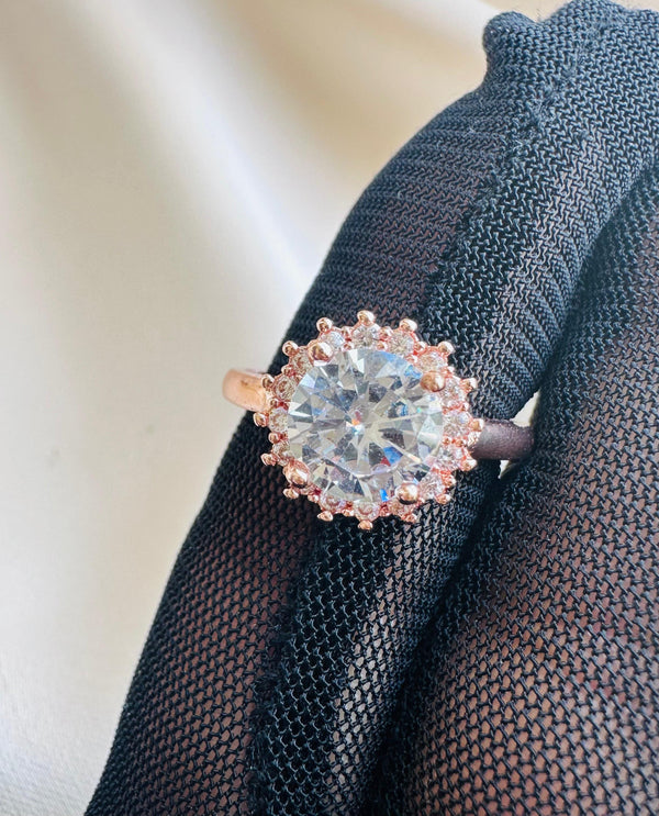 Valentines special adjustable solitaire 01 ring