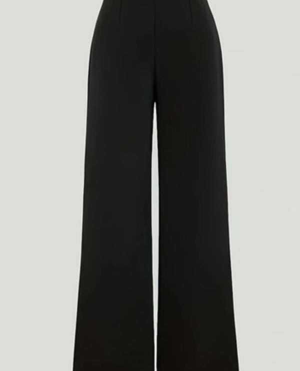 Buttoned detailed straight pant