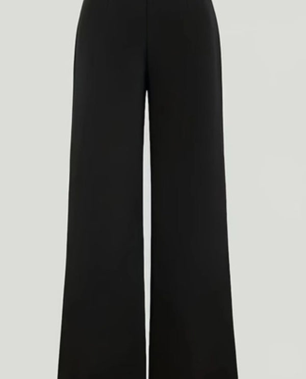 Buttoned straight leg pant