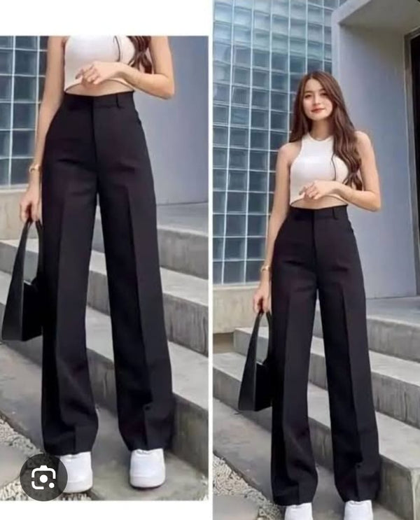 Korean trousers black